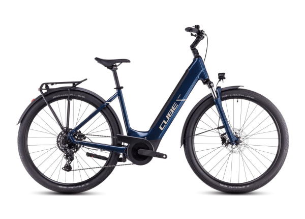 Vélo de Voyage Électrique Cube Touring Hybrid One 625 Easy Entry Shimano Cues 2025